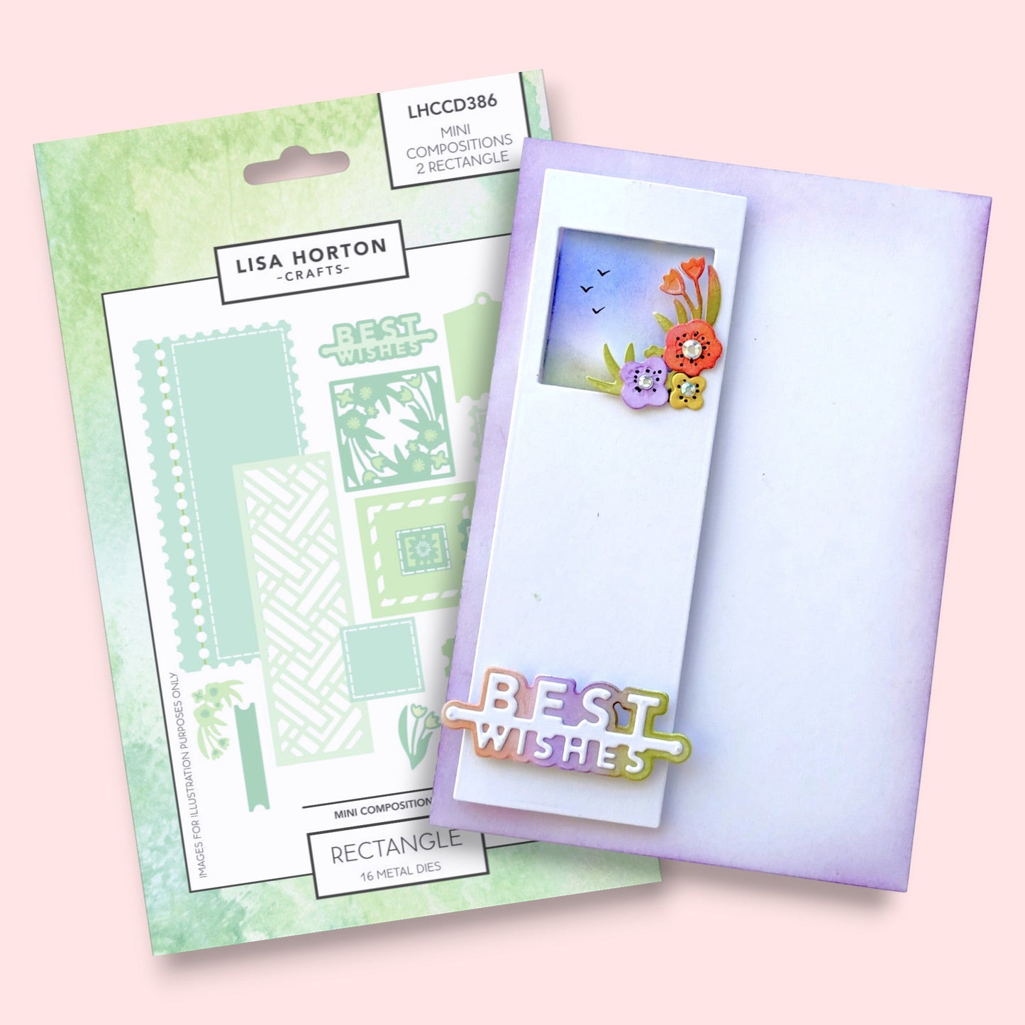 Lisa Horton Crafts Mini Composition Layout Dies - Set B (Rectangle)