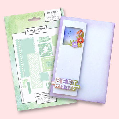 Lisa Horton Crafts Mini Composition Layout Dies - Set B (Rectangle)