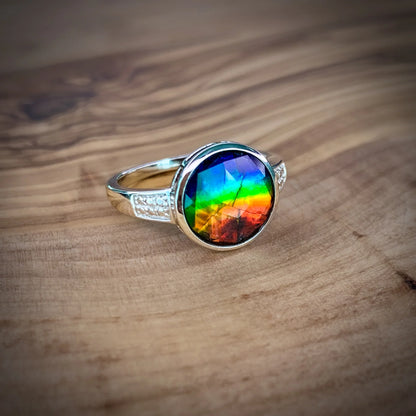 Canadian Ammolite Gems by Kenneth Bradley ‘Maggie’ Ring