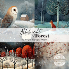 Funky Fossil Midnight Forest 8x8" Paper Pad