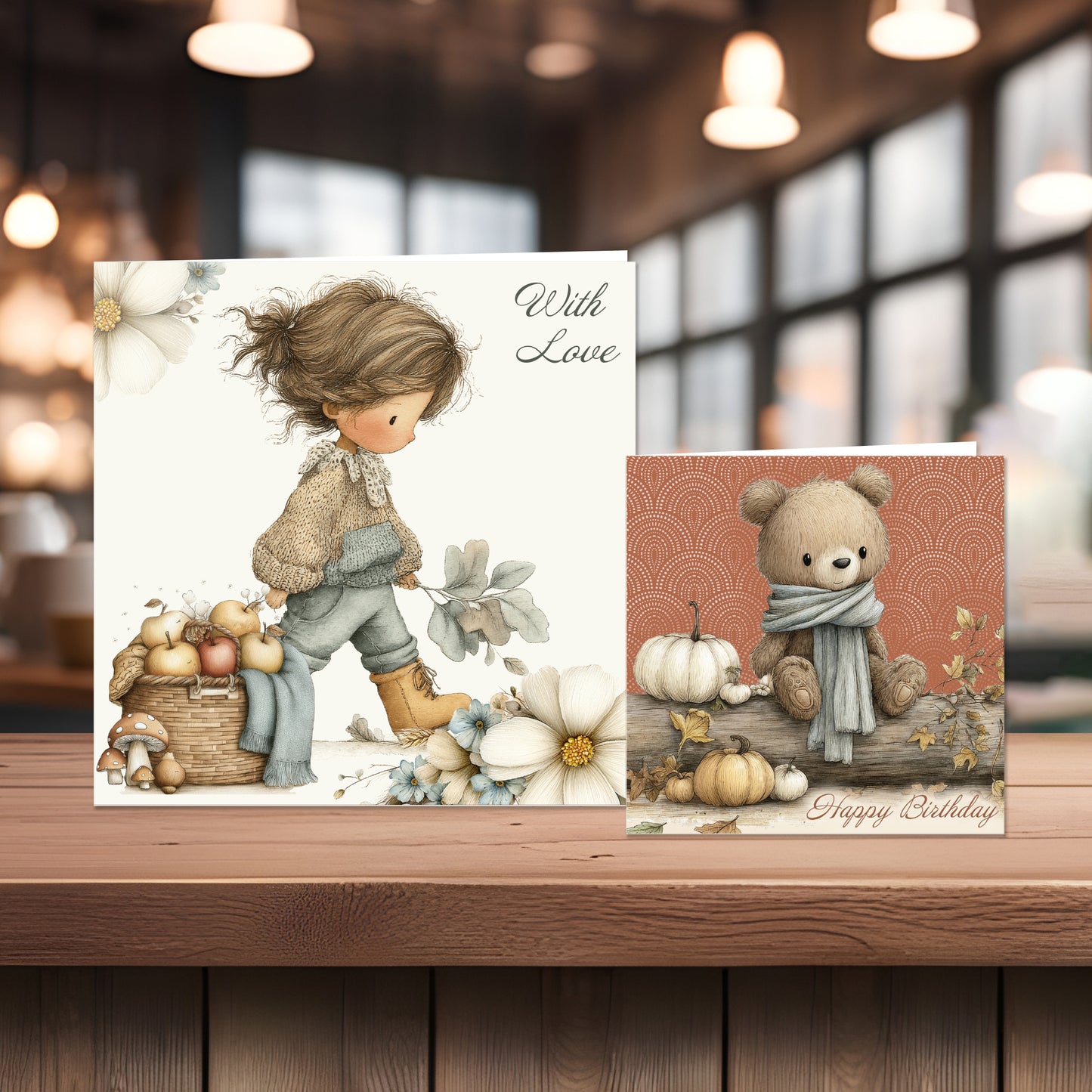 The Crafty Witches Ready Made Cards A Song for Autumn Digital Collection