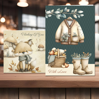 The Crafty Witches Ready Made Cards A Song for Autumn Digital Collection