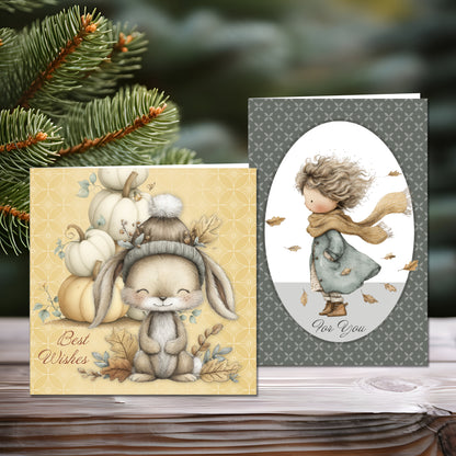 The Crafty Witches Ready Made Cards A Song for Autumn Digital Collection