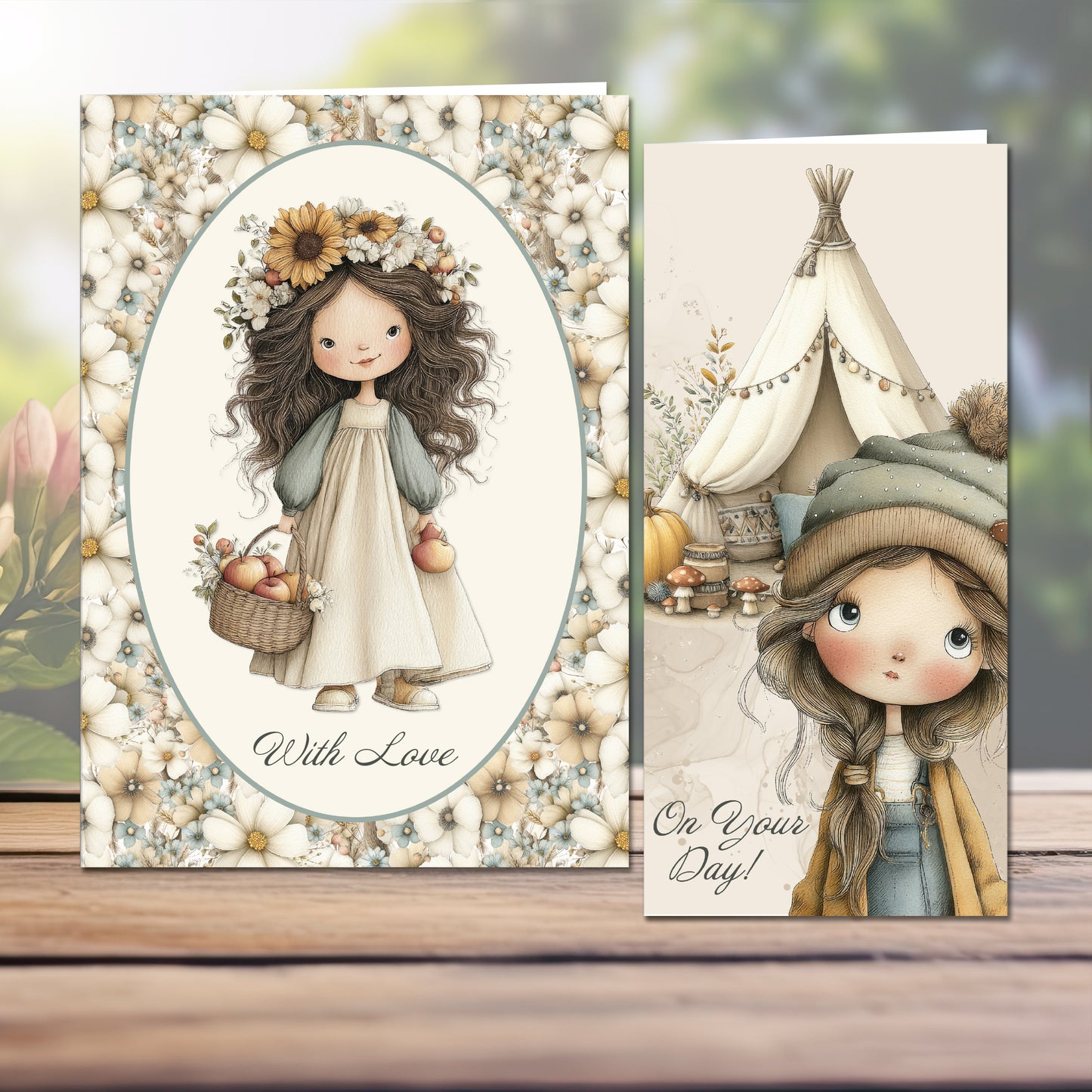 The Crafty Witches Ready Made Cards A Song for Autumn Digital Collection