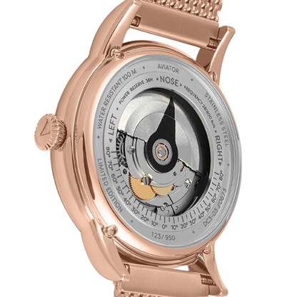 Aviator Douglas DC-3 Black Dial Milanese V.3.32.2.242.5 Automatic Watch