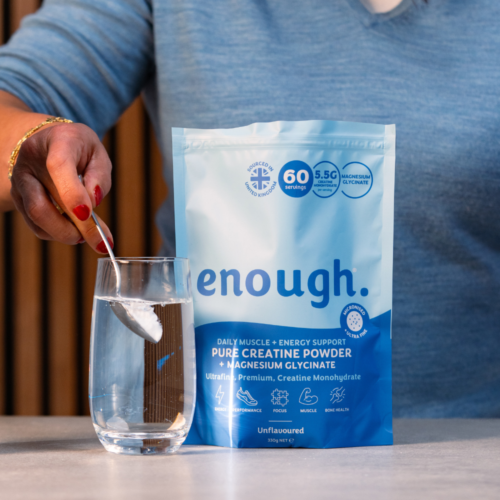 Enough Wellness Creatine and Collagen Exclusive Bundle - 2 Months Supply and FREE Scoop