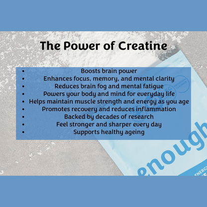 Enough Creatine with Magnesium Glycinate for Women - Muscle, Energy & Daily Support (4 Month Supply)