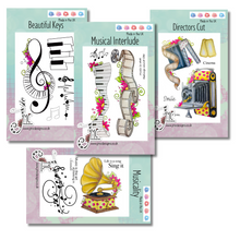 JMC Designs Musicality A6 Stamp Collection - 4 x A6 Stamp Sets