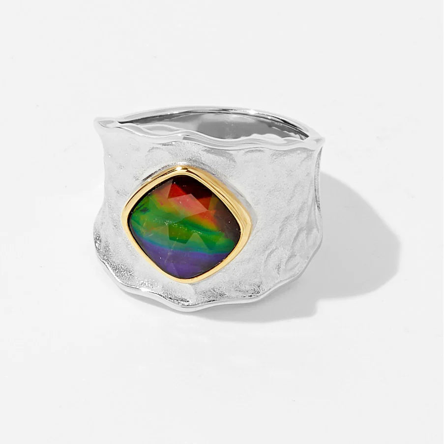Canadian Ammolite Gems by Kenneth Bradley 'Nora' Ring