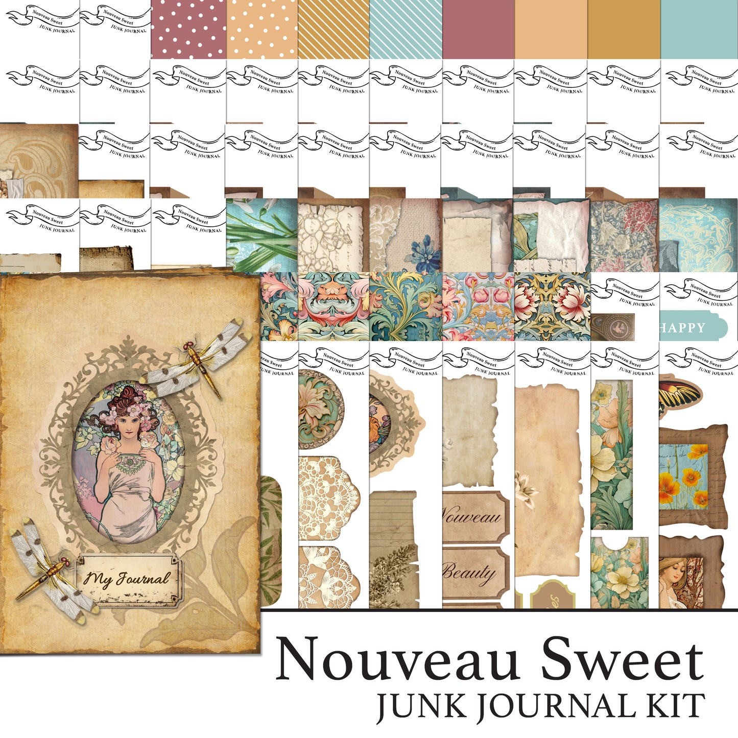 The Crafty Witches Nouveau Sweet Junk Journal Digital Collection
