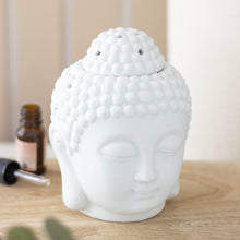 Something Different White Buddha Head Oil Burner