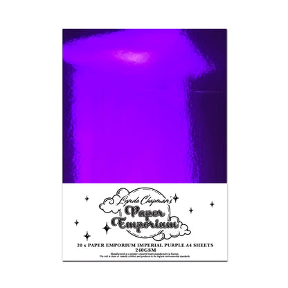 Lynda Chapman's Paper Emporium Metallic card Red 20 x A4 sheets 240gsm