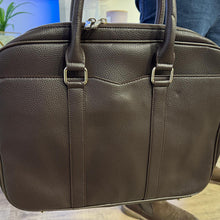Mathey Tissot Genuine Leather Laptop Bag in Brown