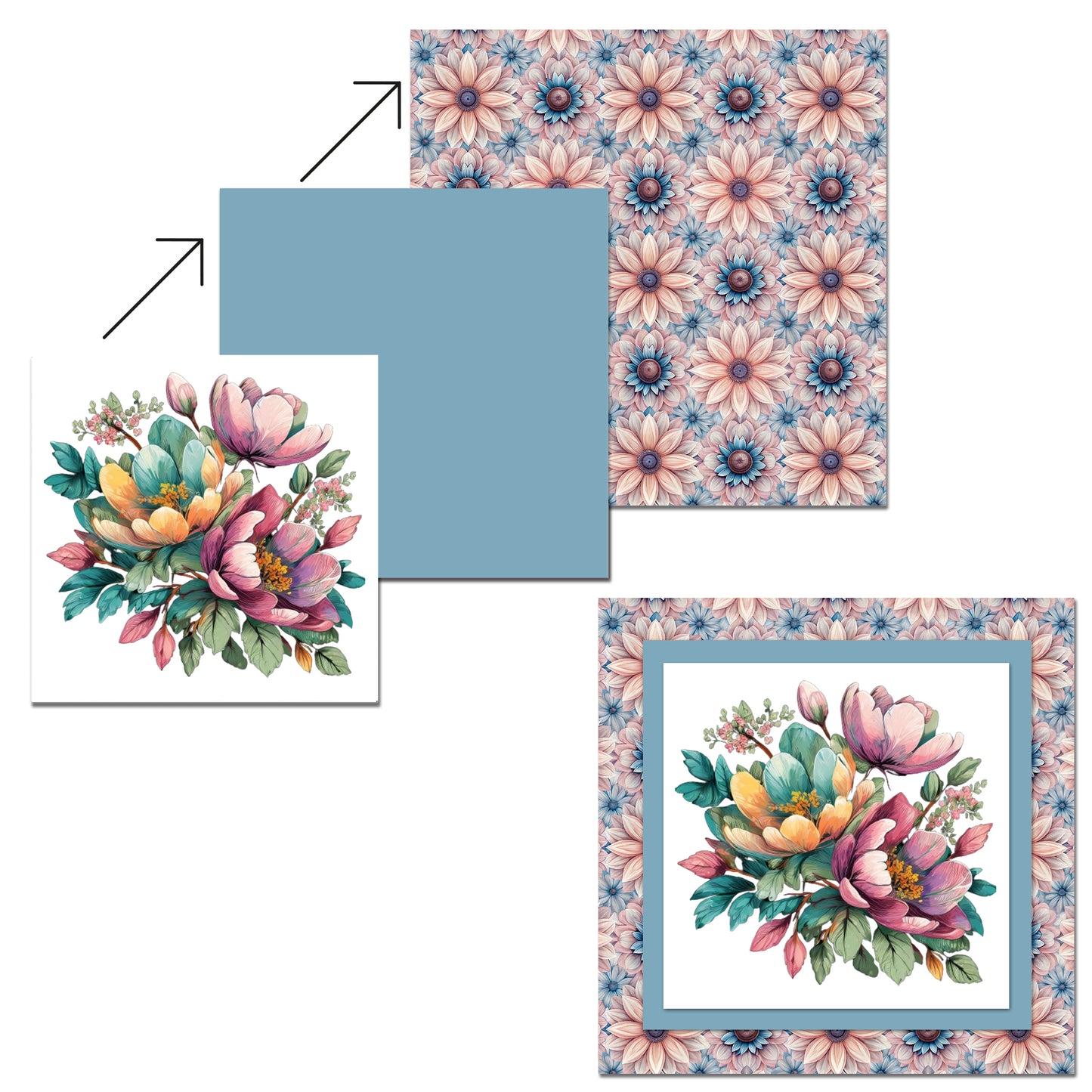 The Crafty Witches Paper Charms Toppers Bold & Bright Digital Collection