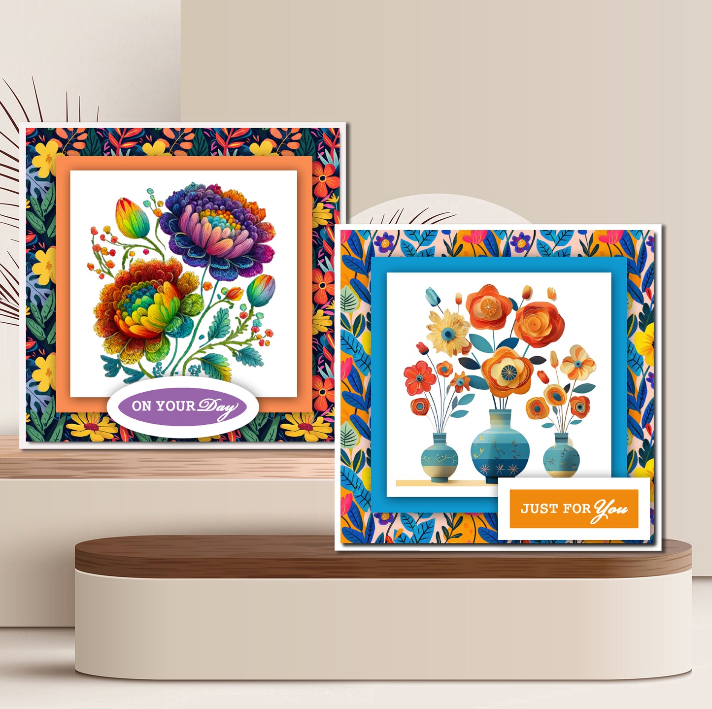 The Crafty Witches Paper Charms Toppers Bold & Bright Digital Collection