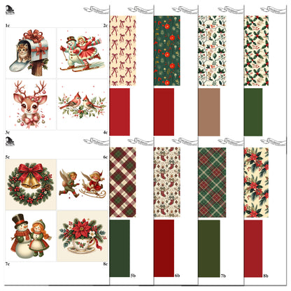 The Crafty Witches Paper Charms Festive Memories Toppers Digital Collection