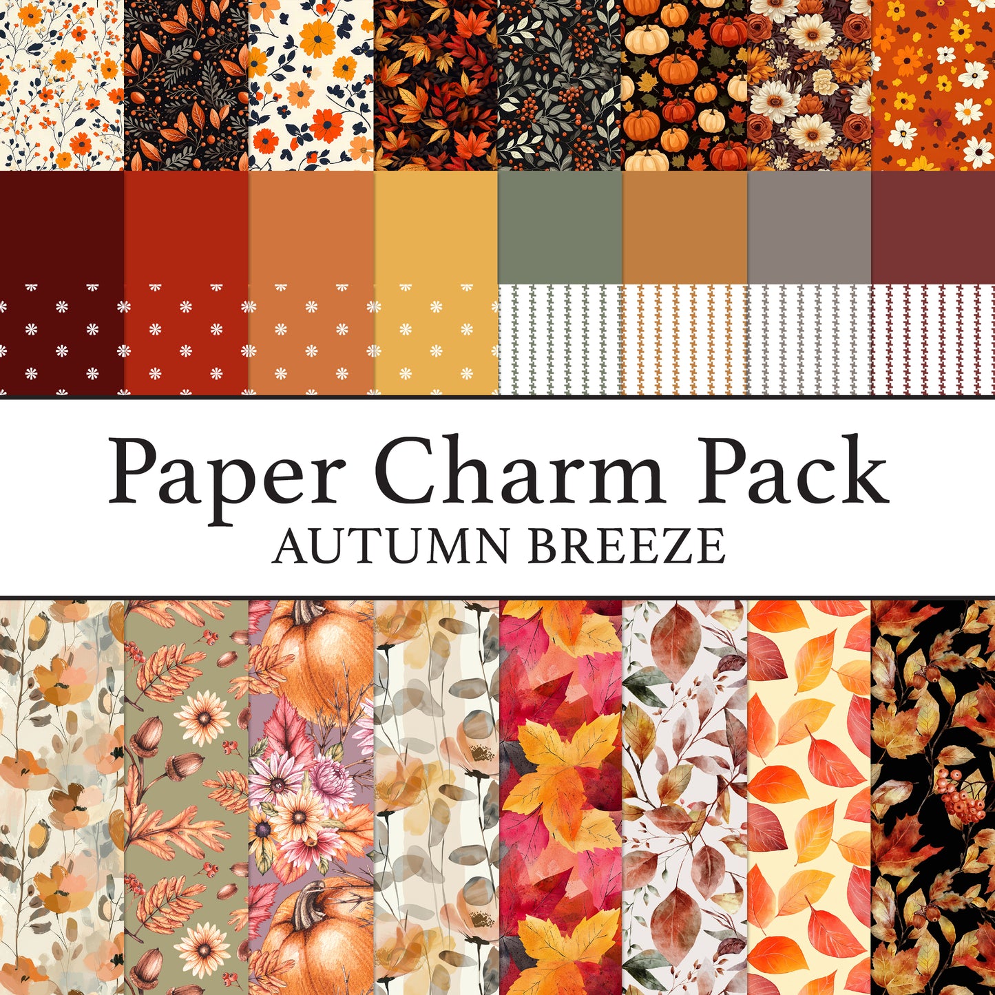 The Crafty Witches Paper Charms Autumn Breeze Papers Digital Collection