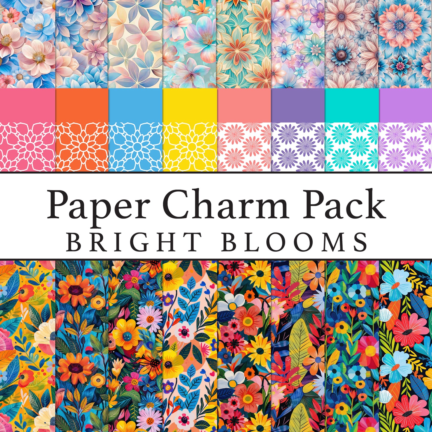 The Crafty Witches Paper Charms Papers Bold & Bright Digital Collection