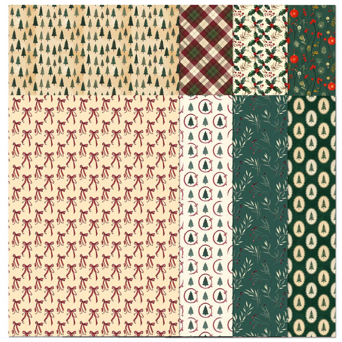 The Crafty Witches Paper Charms Festive Memories Papers Digital Collection