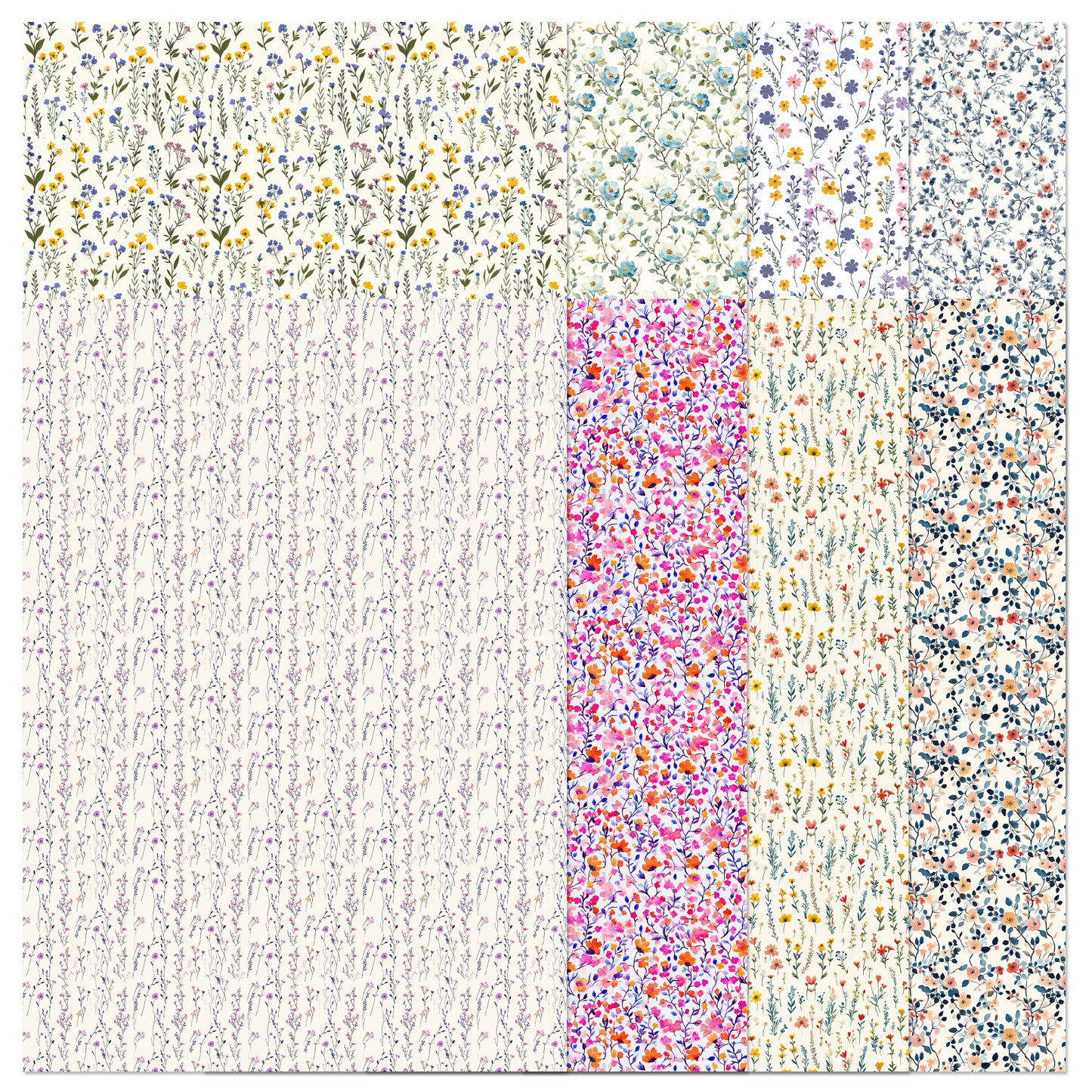 The Crafty Witches Paper Charms Dainty & Ditsy Papers Digital Collection