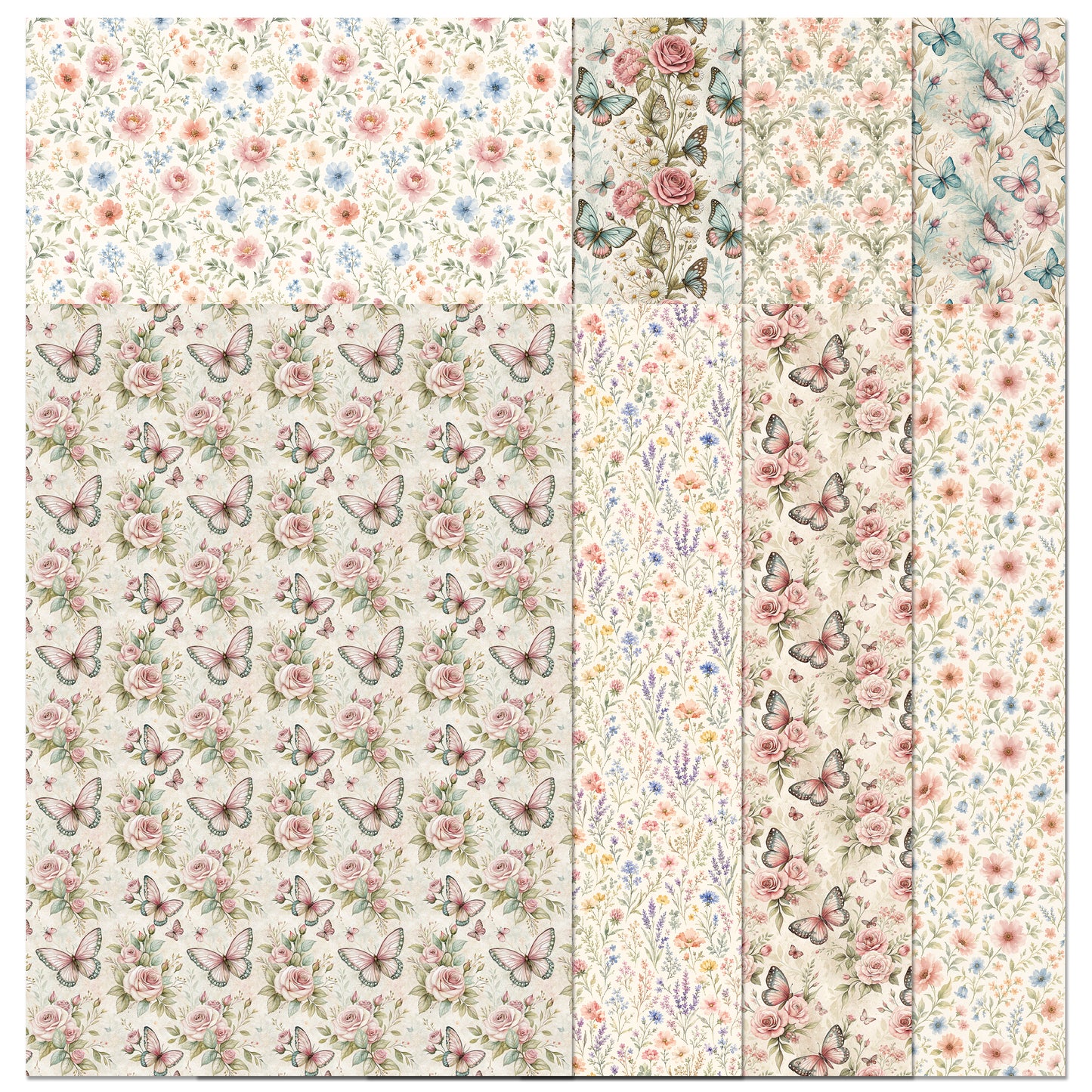 The Crafty Witches Paper Charms Shabby Chic Papers Digital Collection