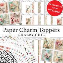 The Crafty Witches Paper Charms Shabby Chic Toppers Digital Collection