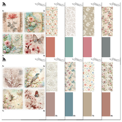 The Crafty Witches Paper Charms Shabby Chic Toppers Digital Collection