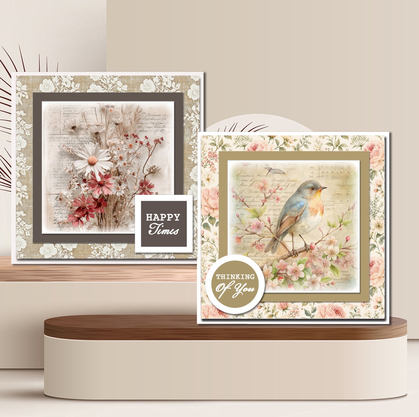 The Crafty Witches Paper Charms Shabby Chic Toppers Digital Collection