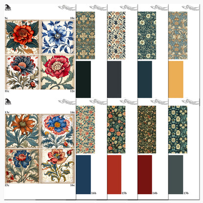 The Crafty Witches Paper Charm Timeless Art Decorative Papers Digital Kit | FREE Crafting Download