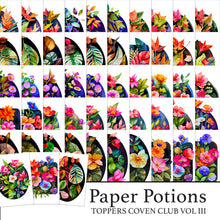 The Crafty Witches Paper Potions Exotic Blooms Toppers Digital Collection