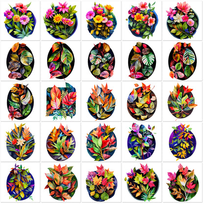 The Crafty Witches Paper Potions Exotic Blooms Toppers Digital Collection