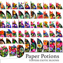 The Crafty Witches Paper Potions Exotic Blooms Toppers Digital Collection