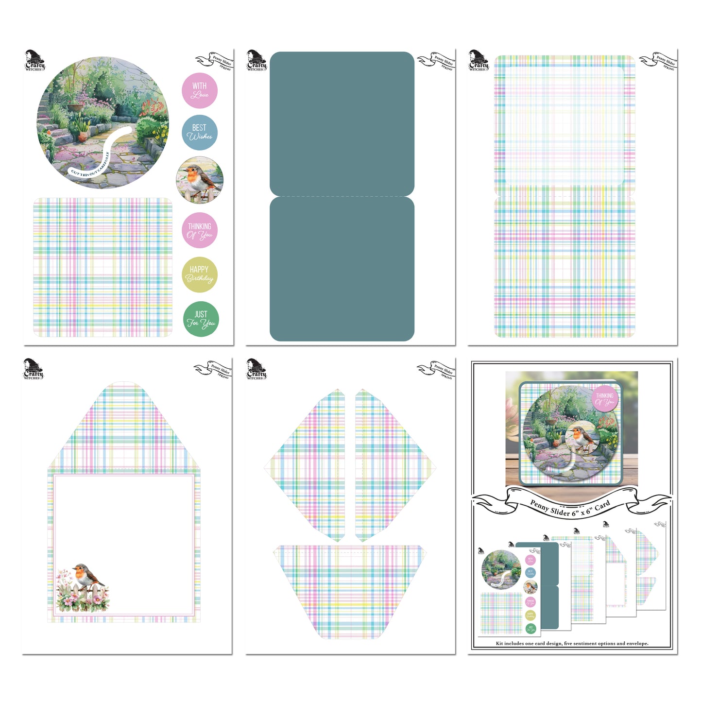 The Crafty Witches Penny Slider Spring Vol I Digital Collection