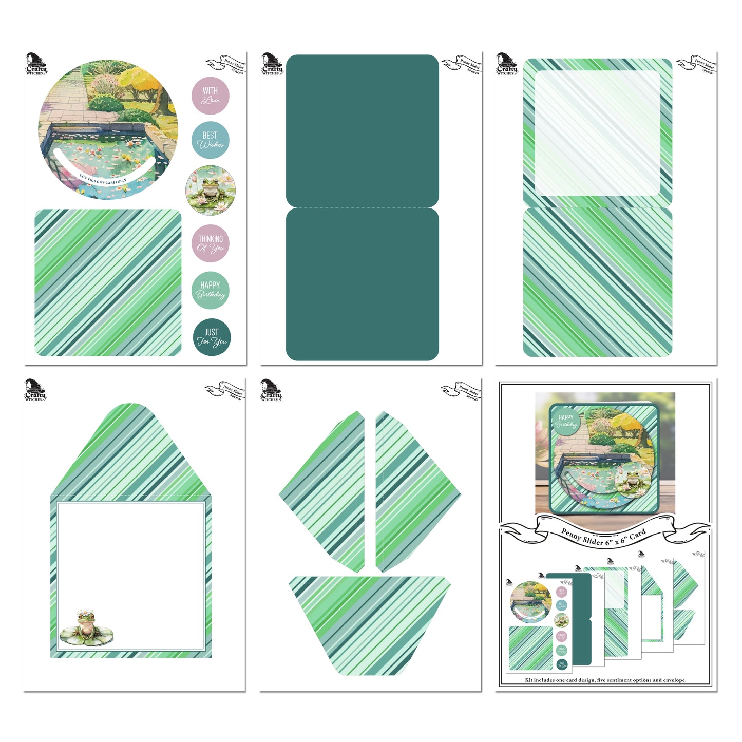 The Crafty Witches Penny Slider Spring Vol I Digital Collection