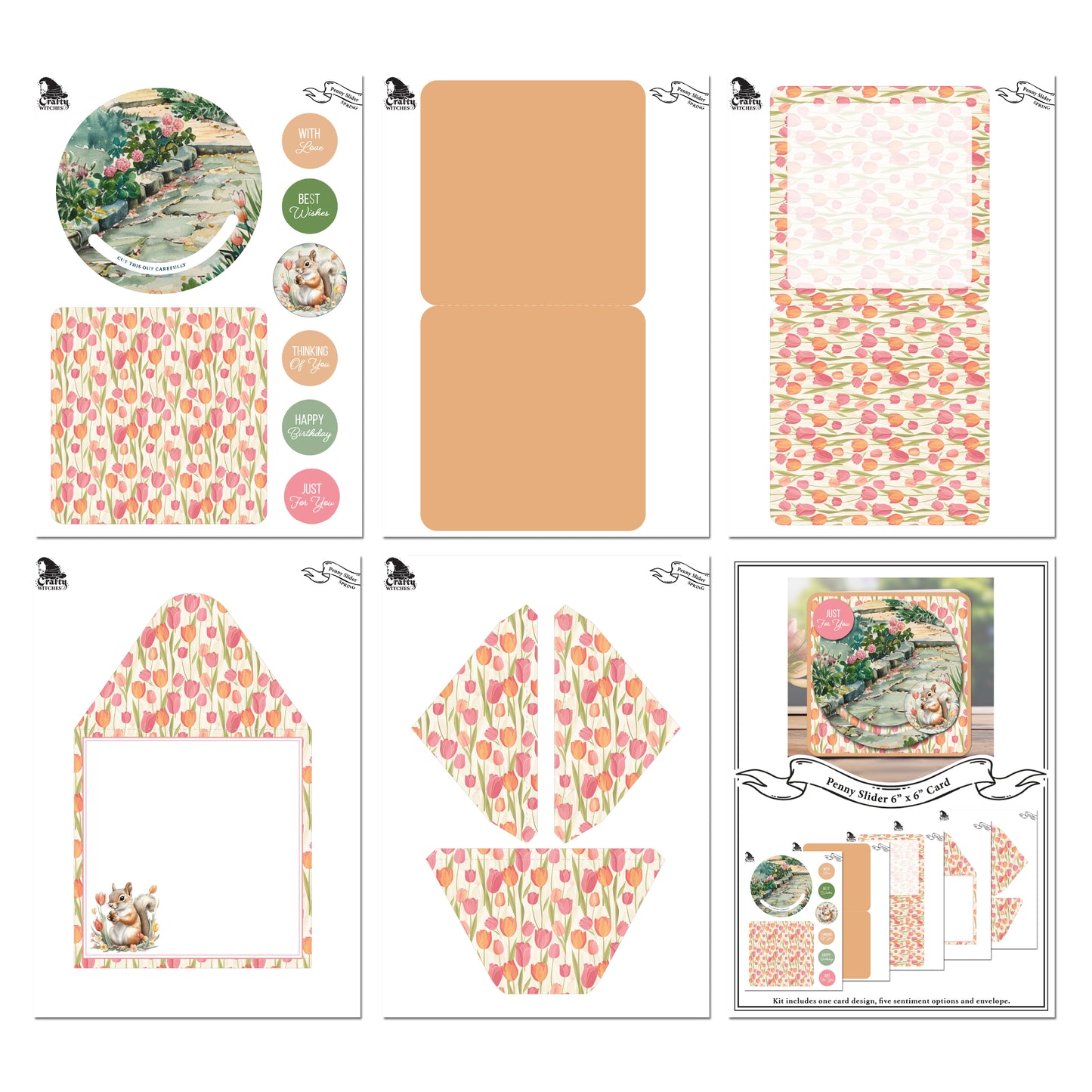 The Crafty Witches Penny Slider Spring Vol I Digital Collection