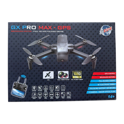 GX Pro MAX GPS - Power UP Bundle - Full HD Drone, Brushless Motors, GPS, Storage Case & Extra Battery