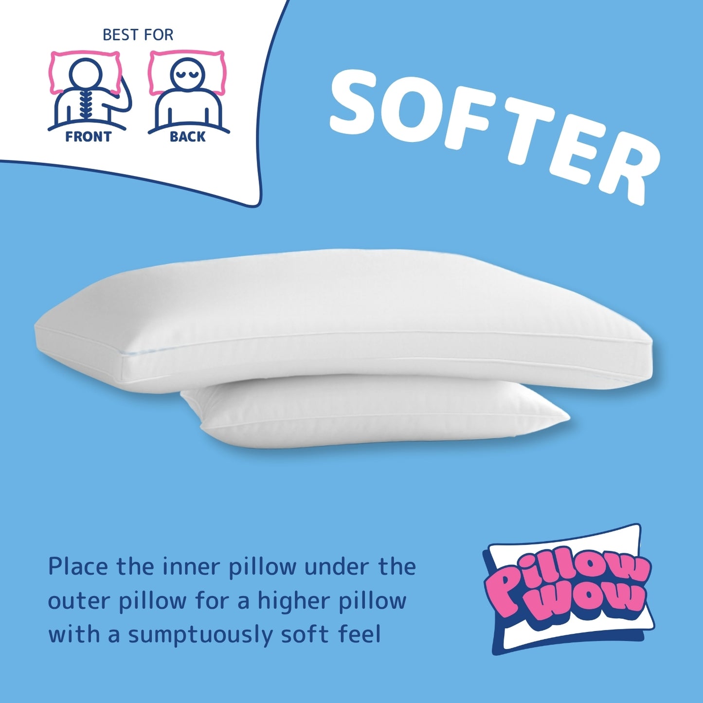 Pillow-Wow Adjustable Pillow - Buy 1 Get 1 FREE