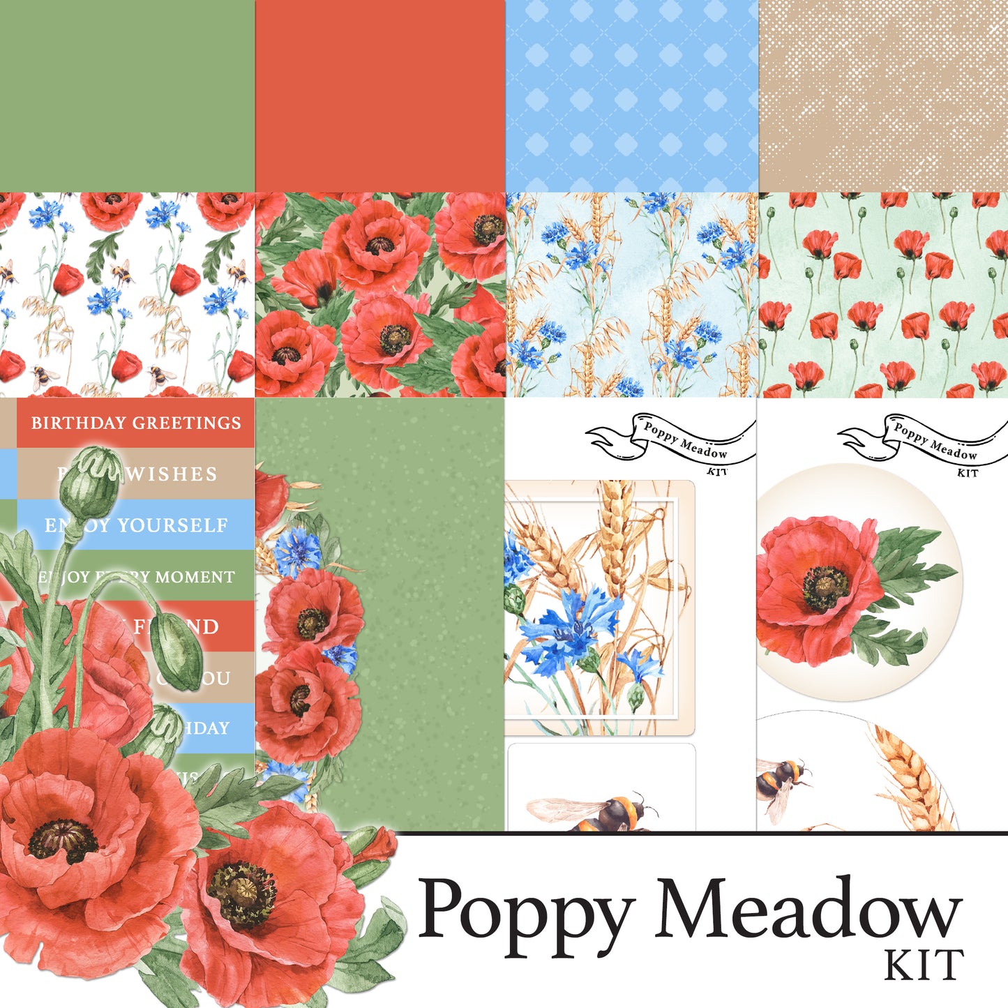 The Crafty Witches Poppy Meadow Digital Collection