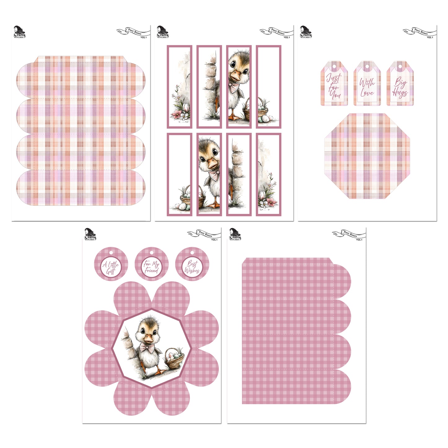 The Crafty Witches Posy Boxes Vol I Digital Collection