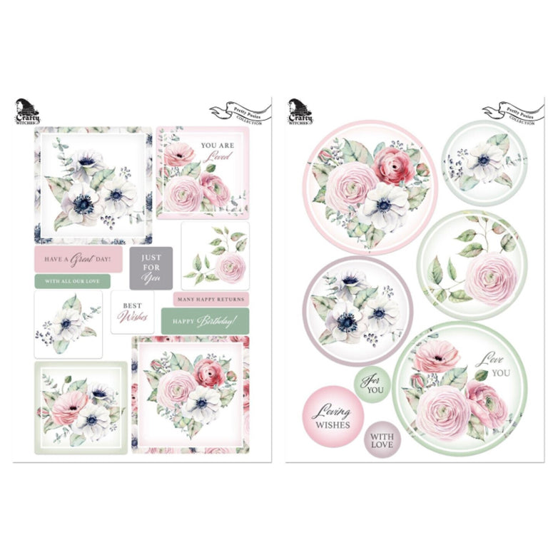 The Crafty Witches Pretty Posies Digital Collection | FREE Crafting Download