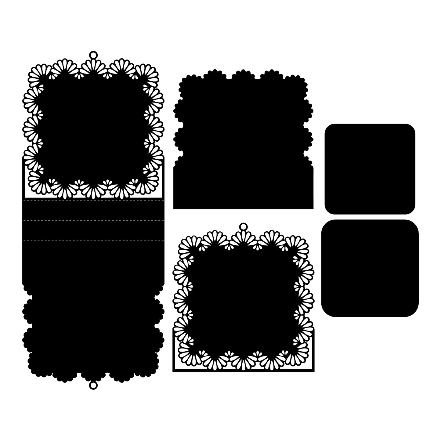 The Crafty Witches Ribbon Tent Cards Vol I with Digital Mini Kit SVG Files