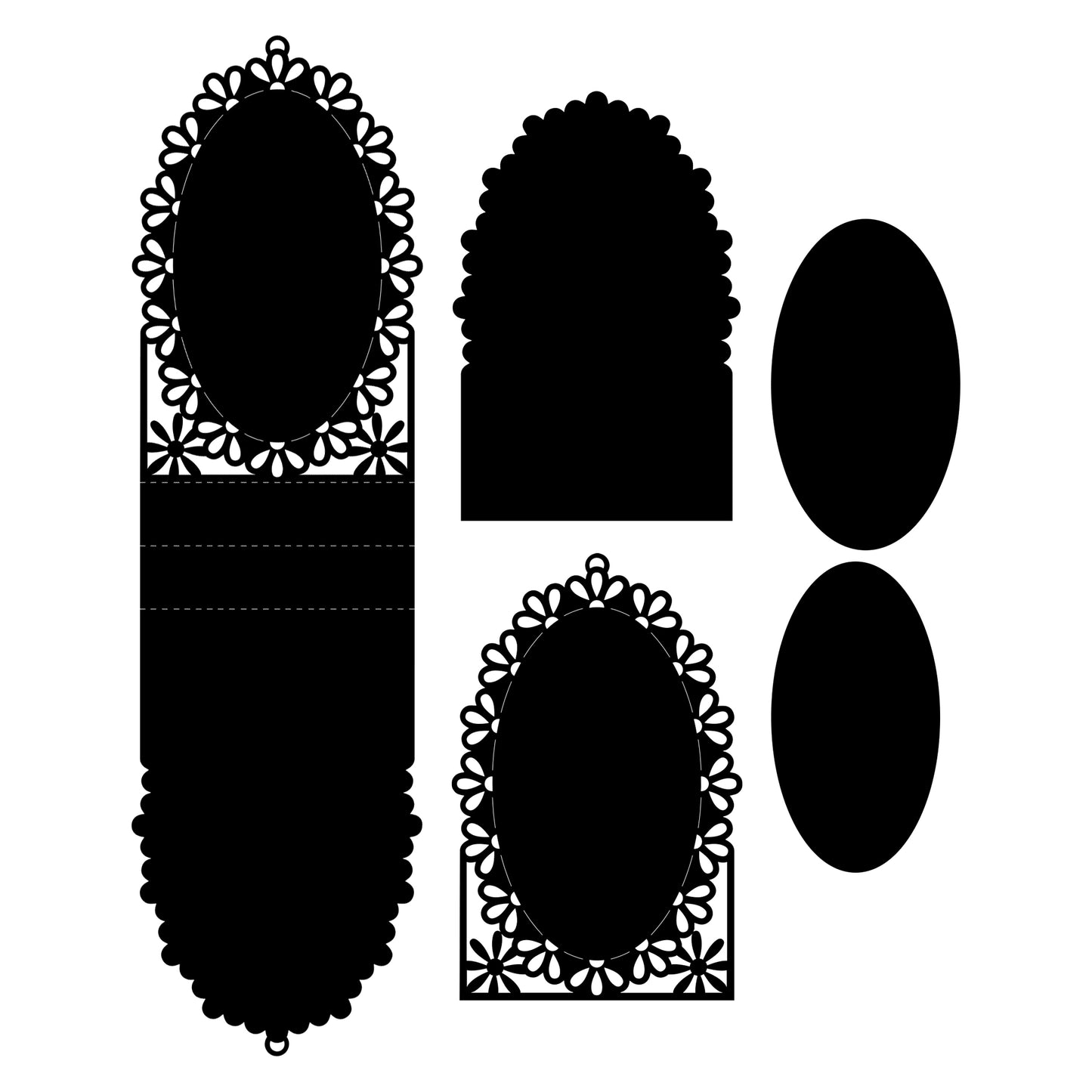 The Crafty Witches Ribbon Tent Cards Vol I with Digital Mini Kit SVG Files