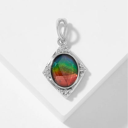 Canadian Ammolite Gems by Kenneth Bradley ‘Riley’ Pendant