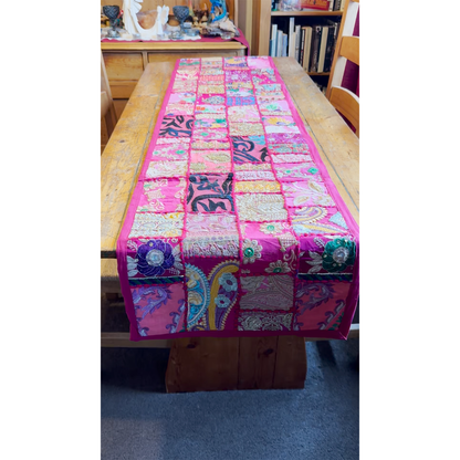 Memories of India Hand Stitched Decorative Patchwork Table Runner