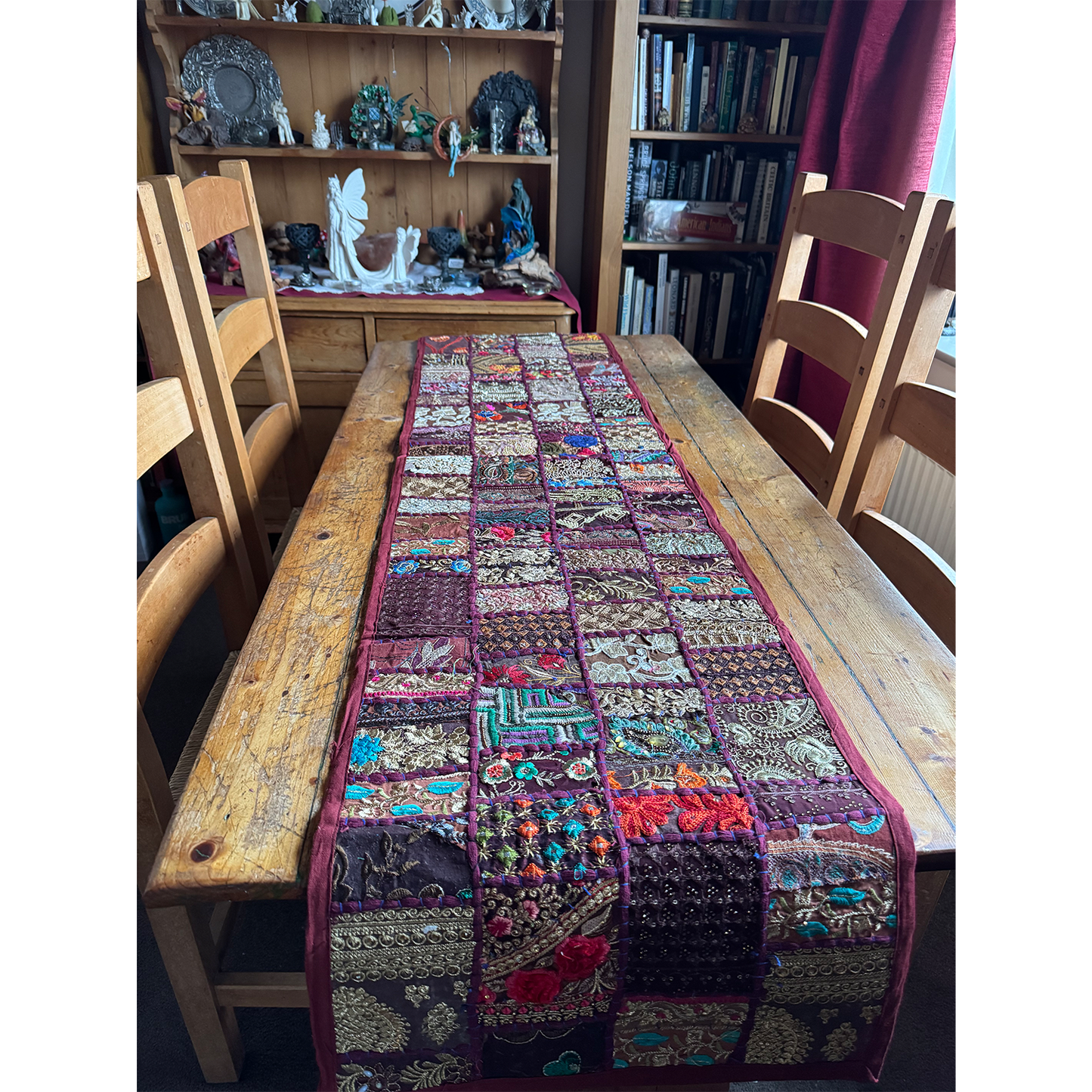Memories of India Hand Stitched Decorative Patchwork Table Runner