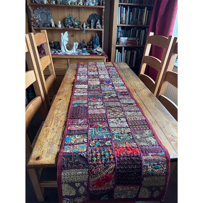Memories of India Hand Stitched Decorative Patchwork Table Runner