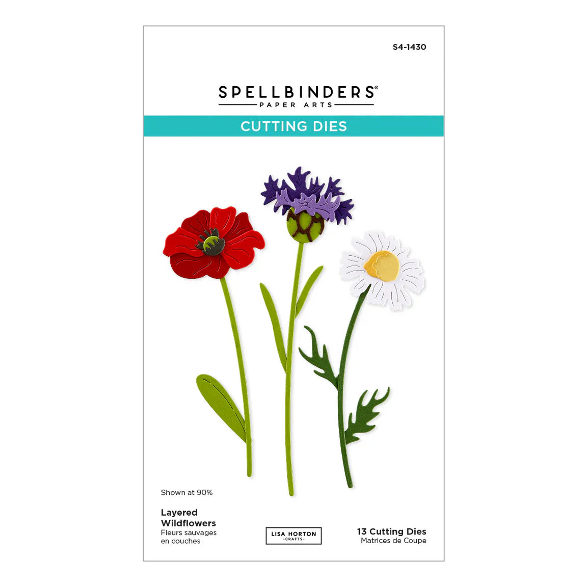 Spellbinders Layered Wildflowers Etched Dies from the Wildflowers Collection by Lisa Horton