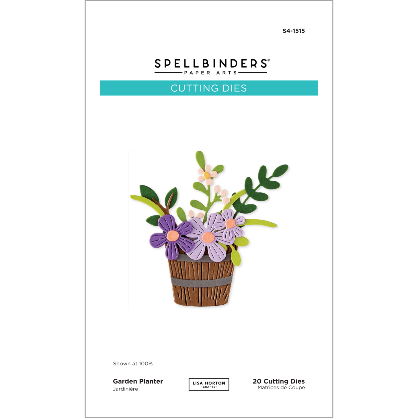 Spellbinders Garden Planter Dies from the Summertime Collection by Lisa Horton