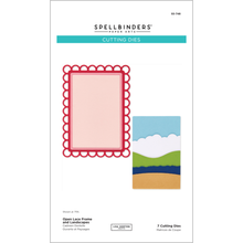 Spellbinders Open Lace Frame and Landscape Dies from the Summertime Collection by Lisa Horton