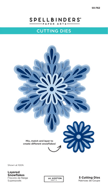 Spellbinders Snowflake Kisses Collection Stamps and Dies Bundle